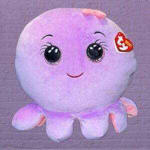 Ty Plush Squish A Boos Octopus Octavia Pillow Nursery Shower Gift Stuffed 10"